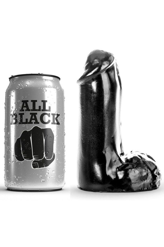 ALL BLACK - DILDO REALISTICO 13 CM