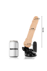 BASECOCK - VIBRATORE TELECOMANDO NATURALE REALISTICO 19.5 CM -O- 4 CM