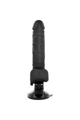 BASECOCK - VIBRATORE REALISTICO TELECOMANDO NERO 18.5 CM -O- 4CM