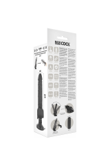 BASECOCK - VIBRATORE REALISTICO TELECOMANDO NERO 18.5 CM -O- 4CM
