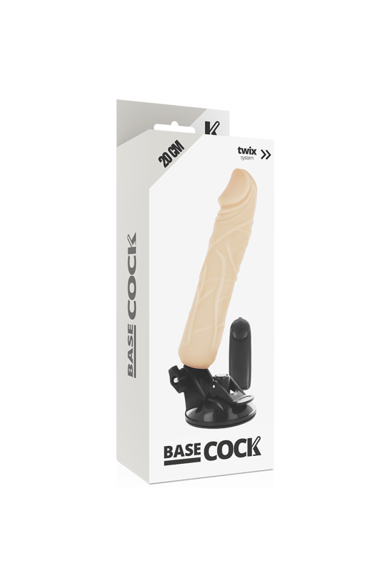 BASECOCK - VIBRATORE TELECOMANDO NATURALE REALISTICO 20 CM -O- 4 CM