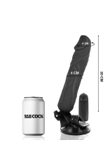 BASECOCK - VIBRATORE REALISTICO TELECOMANDO NERO 20 CM -O- 4 CM
