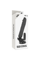 BASECOCK - VIBRATORE REALISTICO TELECOMANDO NERO 20 CM -O- 4 CM
