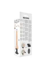 BASECOCK - VIBRATORE TELECOMANDO NATURALE REALISTICO CON TESTICOLI 20 CM -O- 4 CM