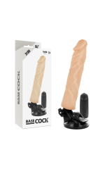 BASECOCK - VIBRATORE REALISTICO TELECOMANDO NATURALE 21 CM -O- 4 CM