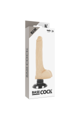 BASECOCK - VIBRATORE REALISTICO 2-1 NATURALE 18.5 CM -O- 4 CM