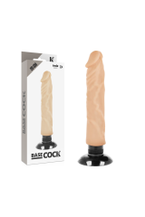 BASECOCK - VIBRATORE REALISTICO 2-1 NATURALE 20 CM -O- 4 CM
