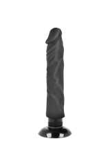 BASECOCK - VIBRATORE REALISTICO 2-1 NERO 20 CM -O- 4 CM