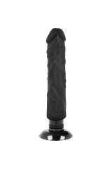 BASECOCK - VIBRATORE REALISTICO 2-1 NERO 20 CM -O- 4 CM