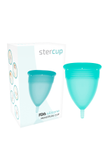 STERCUP - COPPA MESTRUALE IN SILICONE FDA ACQUAMARINA - TAGLIA L