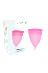 STERCUP - COPPA MESTRUALE IN SILICONE FDA ROSA - TAGLIA S