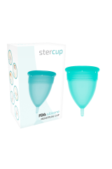 STERCUP - COPPA MESTRUALE IN SILICONE FDA ACQUAMARINA - TAGLIA S