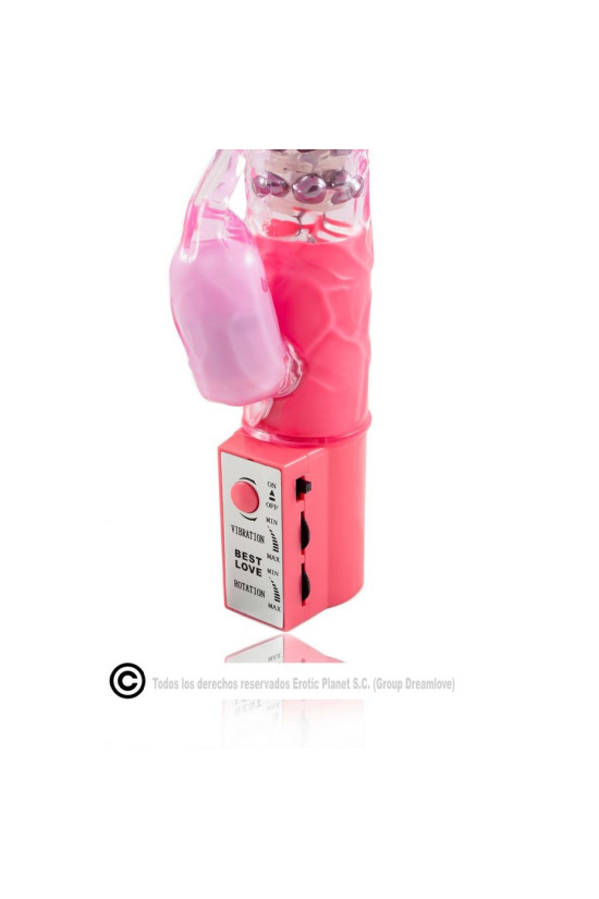 BAILE - ROTATORE CONIGLIO ROSA CON SUPERSTIMOLATORE