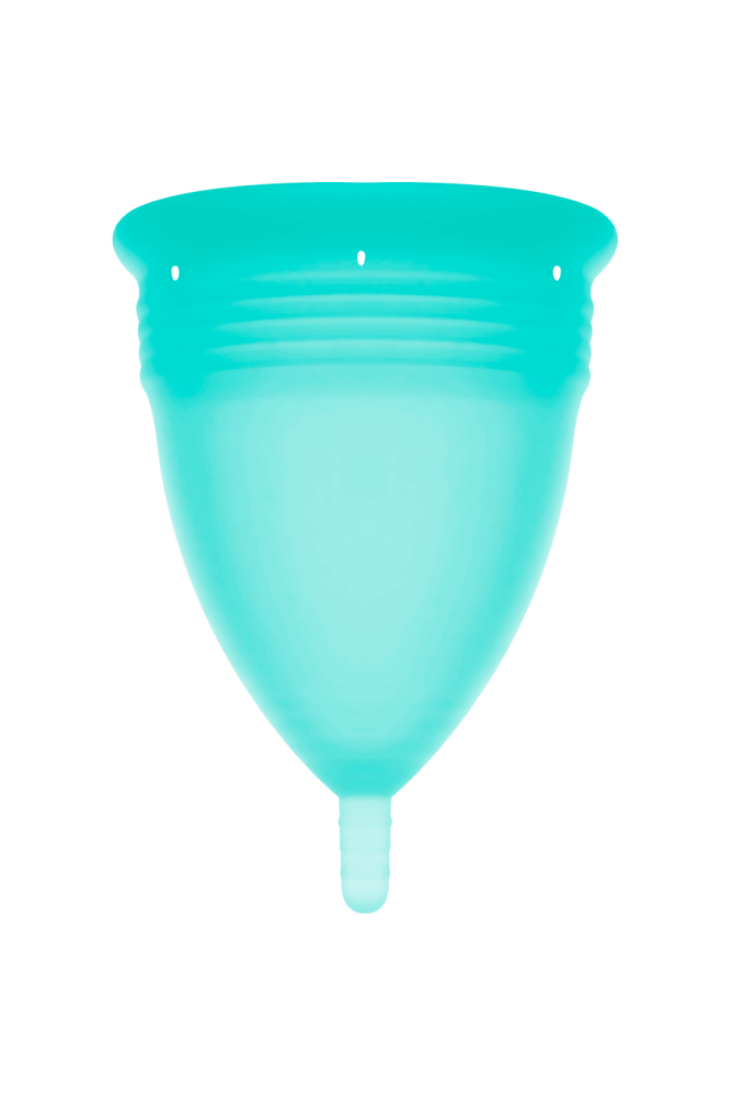 STERCUP - COPPA MESTRUALE IN SILICONE FDA ACQUAMARINA - TAGLIA S
