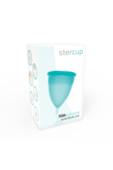 STERCUP - COPPA MESTRUALE IN SILICONE FDA ACQUAMARINA - TAGLIA S