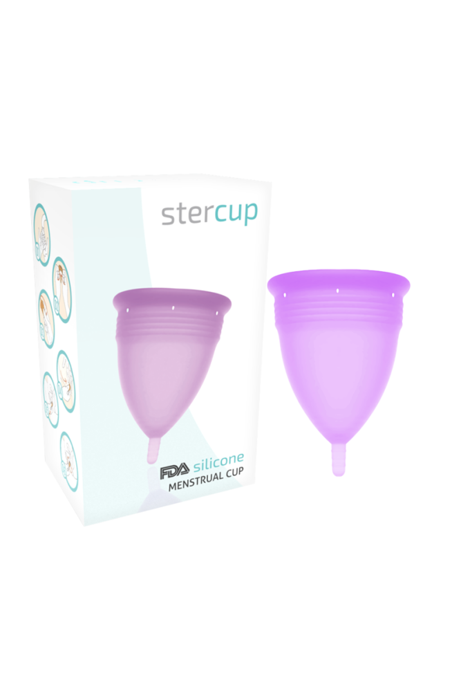 STERCUP - COPPA MESTRUALE IN SILICONE FDA LILLA - TAGLIA S