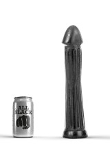ALL BLACK - DILDO CON PLUG 31 CM