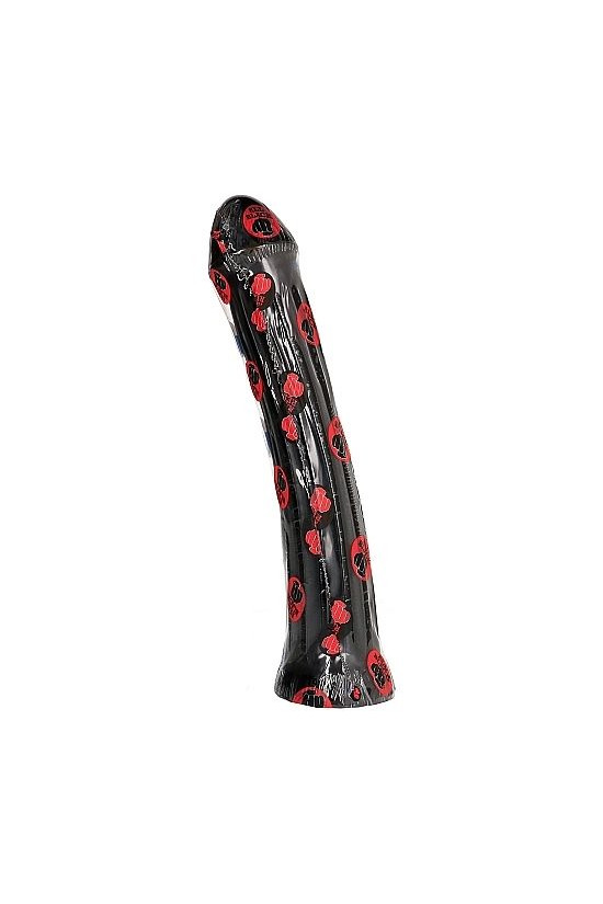 ALL BLACK - DILDO CON PLUG 31 CM
