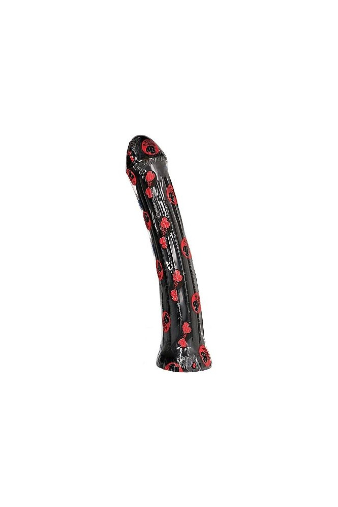 ALL BLACK - DILDO CON PLUG 31 CM