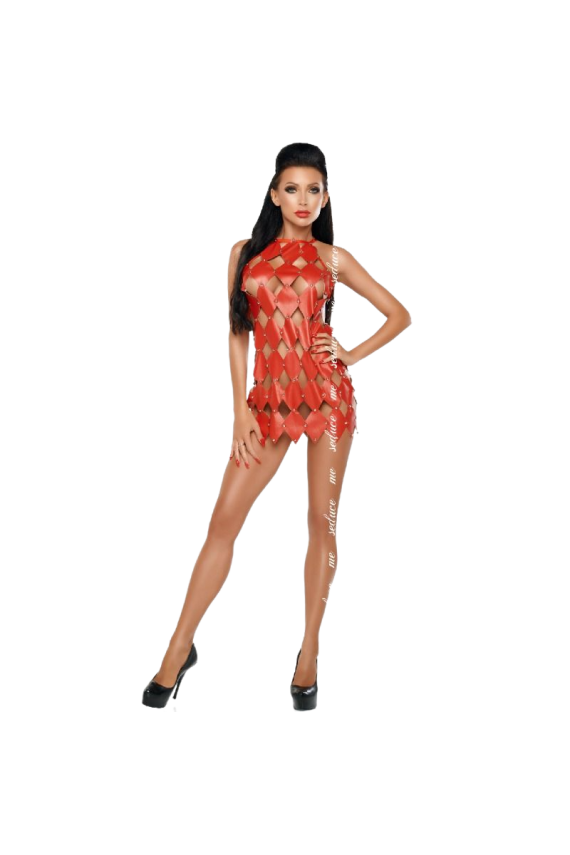 ME-SEDUCE - GWEN VESTITO SCHIENA NUDA ROSSO S/M