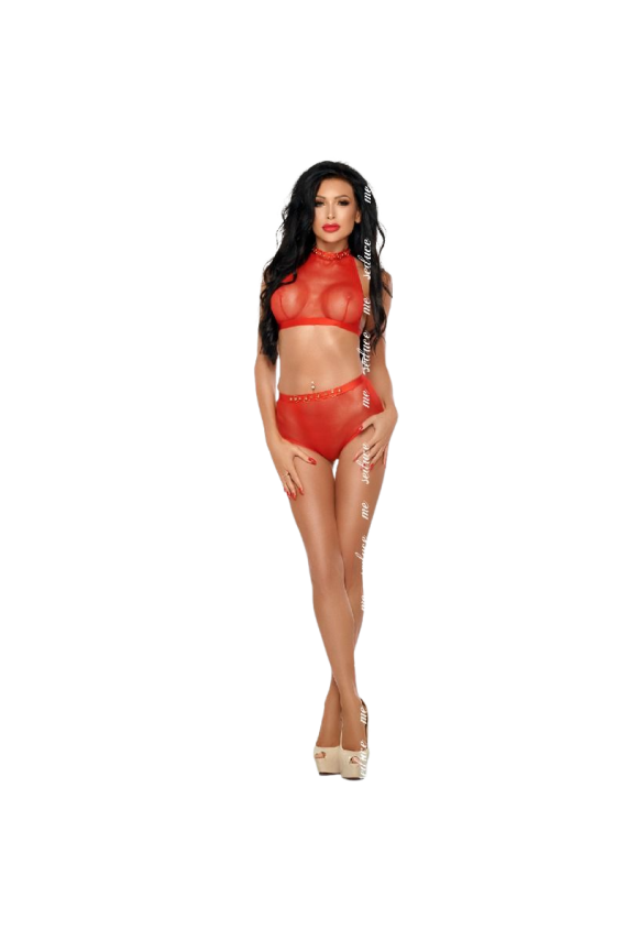 ME-SEDUCE - MONA SET ROSSO L/XL