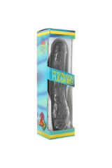 SEVEN CREATIONS - VIBRATORE IN VINILE P-SHAPE PENE NERO 20 CM