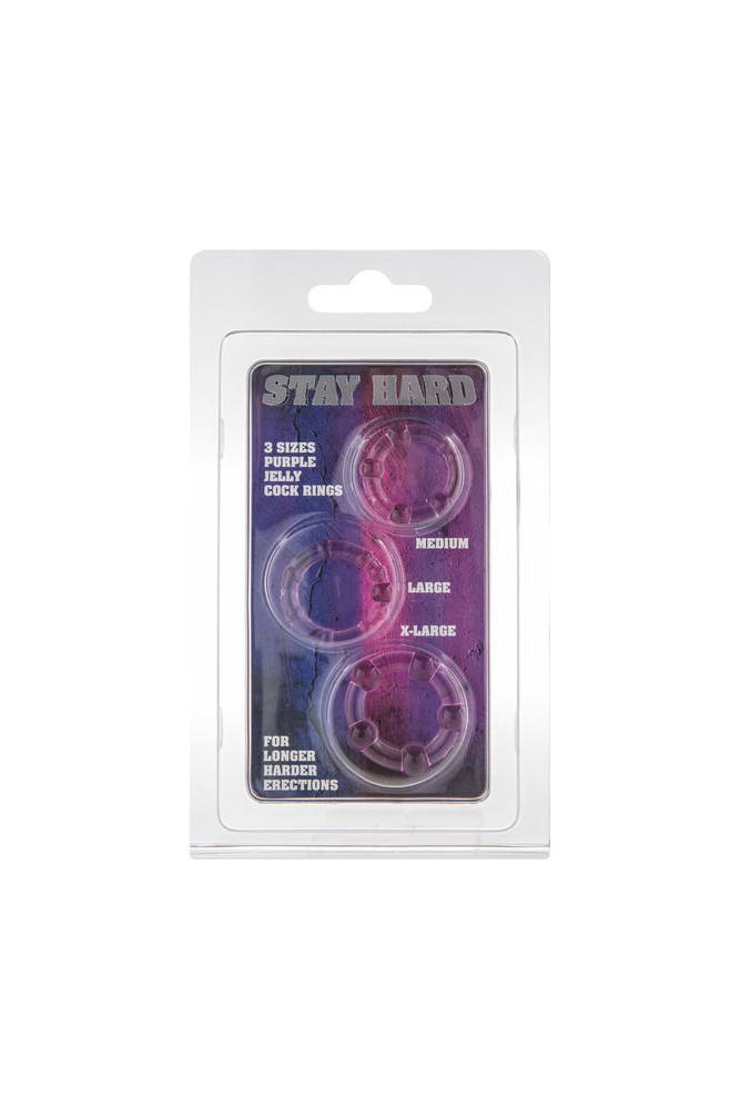 SEVEN CREATIONS - SET DI TRE ANELLI PER PENE LILLA