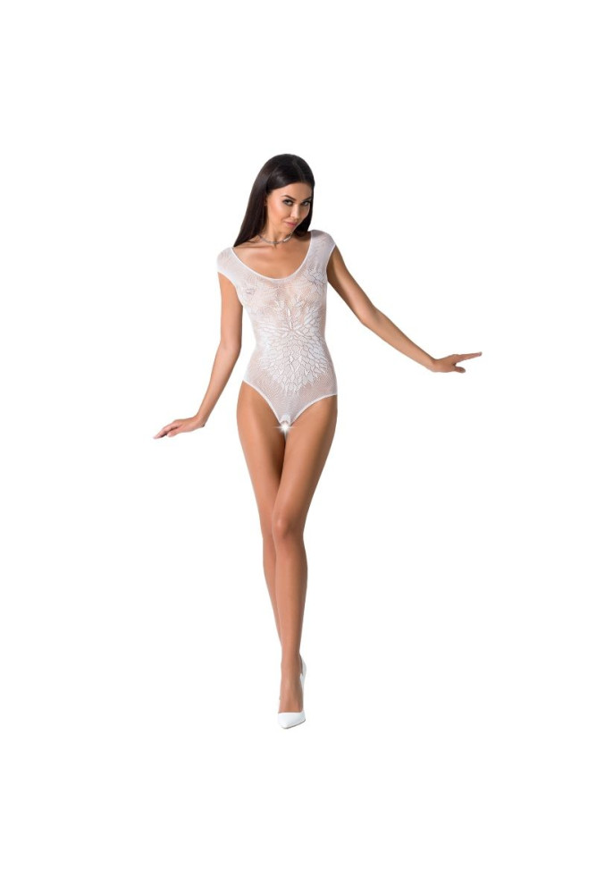 PASSION - WOMAN BS064 BODYSTOCKING BIANCO TAGLIA UNICA