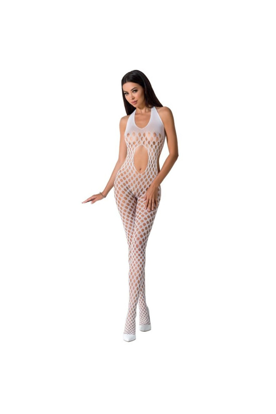 PASSION - WOMAN BS065 BODYSTOCKING BIANCO TAGLIA UNICA