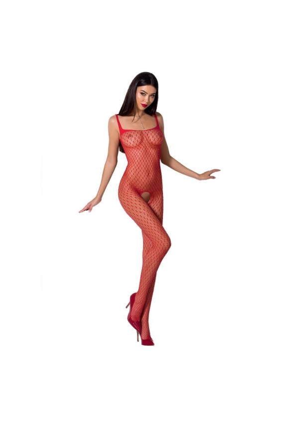 PASSION - WOMAN BS071 BODYSTOCKING ROSSO TAGLIA UNICA