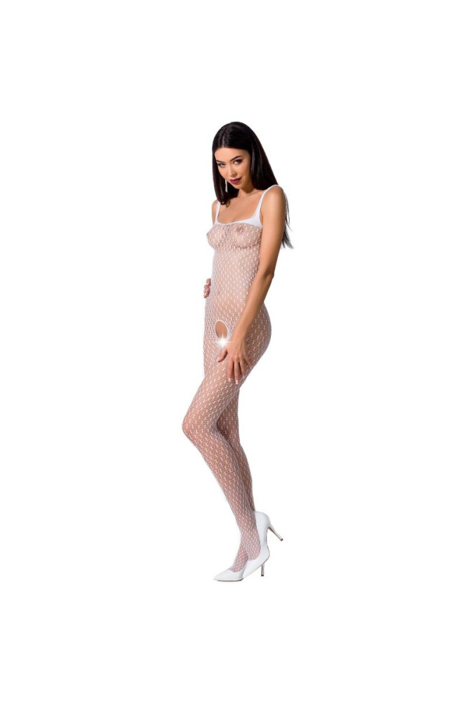 PASSION - WOMAN BS071 BODYSTOCKING BIANCO TAGLIA UNICA