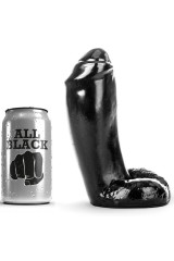 ALL BLACK - DILDO REALISTICO 18 CM