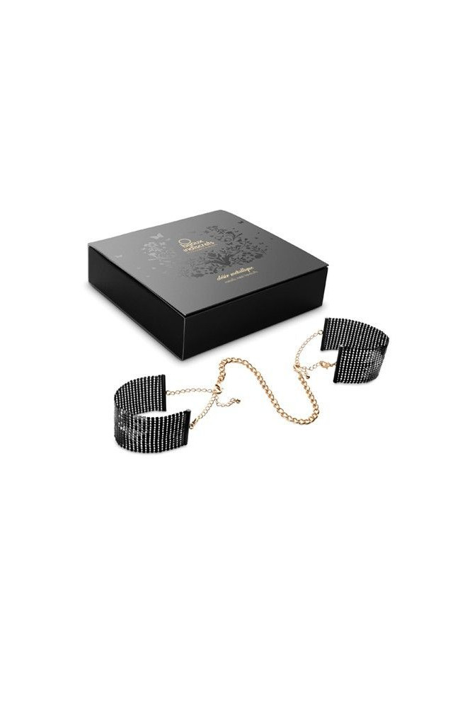 BIJOUX - DÉSIR MÉTALLIQUE MANETTE IN RETE DI METALLO NERO