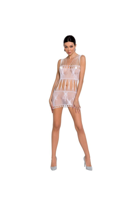 PASSION - WOMAN BS090 BODYSTOCKING BIANCO TAGLIA UNICA