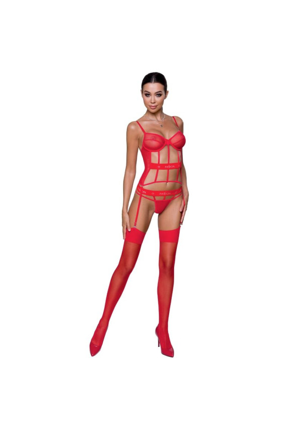 PASSION - CORSETTO KYOKA - ROSSO L/XL