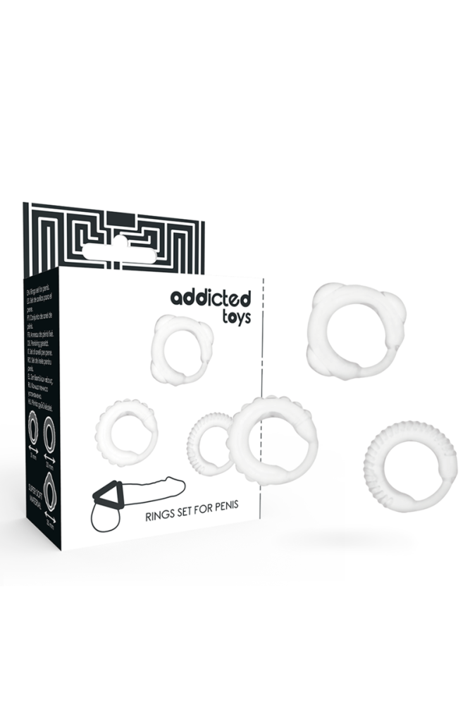 ADDICTED TOYS - SET C-RING TRASPARENTE