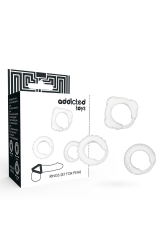 ADDICTED TOYS - SET C-RING TRASPARENTE