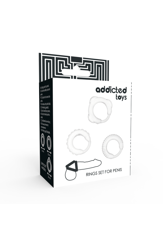 ADDICTED TOYS - SET C-RING TRASPARENTE