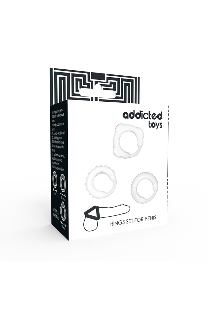 ADDICTED TOYS - SET C-RING TRASPARENTE