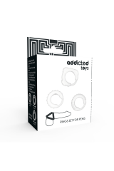 ADDICTED TOYS - SET C-RING TRASPARENTE