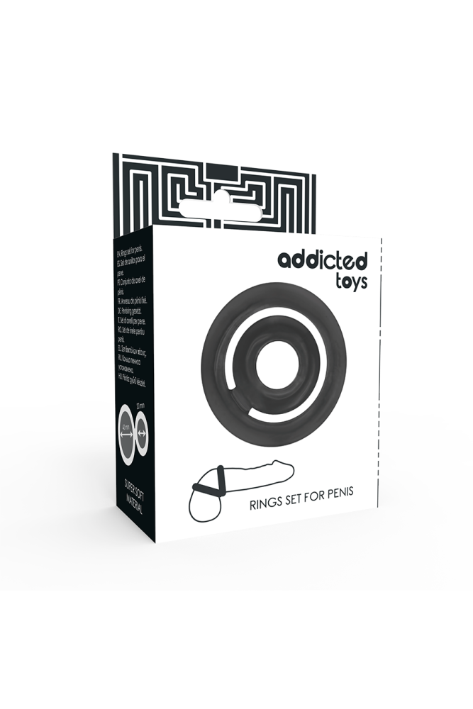 ADDICTED TOYS - POTENZ- C-RING PENE NERO