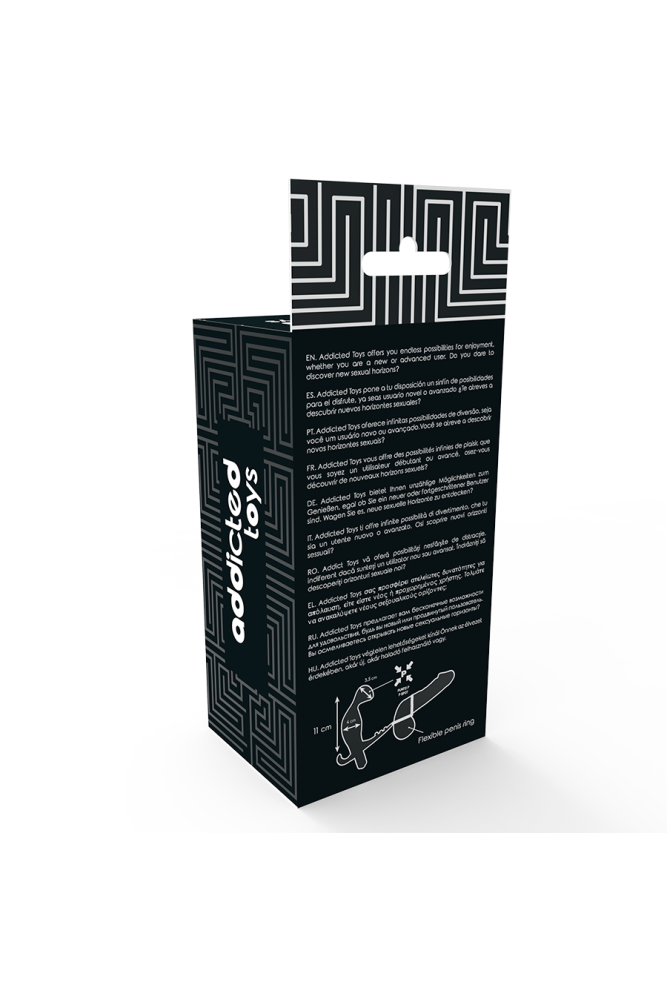 ADDICTED TOYS - PLUG ANALE CON DOPPIO ANELLO PER PENE E TESTICOLI NERI