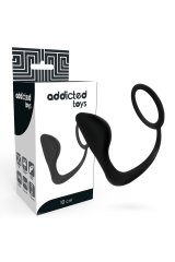 ADDICTED TOYS - PLUG ANALE CON ANELLO PENE NERO