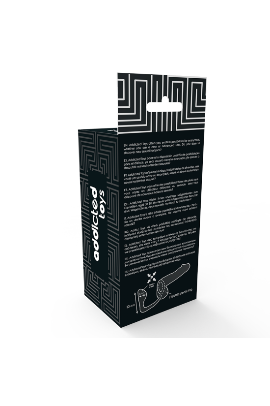 ADDICTED TOYS - PLUG ANALE CON ANELLO PENE NERO