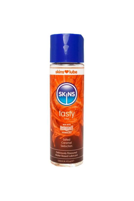 SKINS - LUBRIFICANTE GUSTOSO A BASE D'ACQUA CARAMELLO SALATO 130 ML