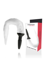 DARKNESS - PLUG ANALE IN SILICONE CON CODA BIANCA