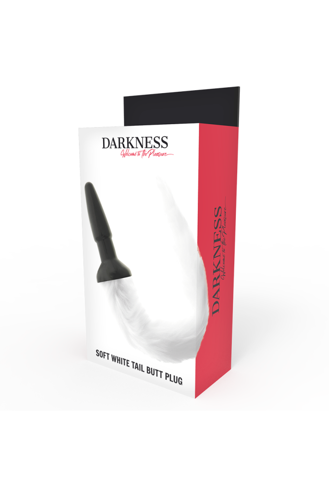 DARKNESS - PLUG ANALE IN SILICONE CON CODA BIANCA