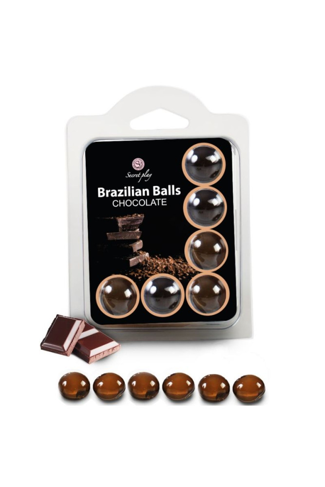 SECRETPLAY - SET 6 PALLINE BRASILIANI CIOCCOLATO