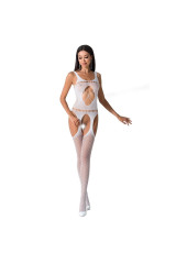 PASSION -E DONNA BS057 BODYSTOCKING BIANCO TAGLIA UNICA