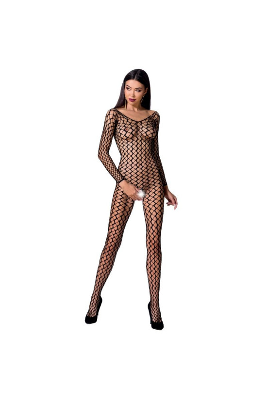 PASSION - DONNA BS068 BODYSTOCKING NERO TAGLIA UNICA